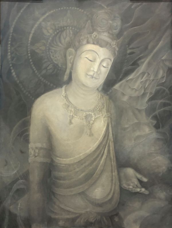 第74回 光陽展　田中　綺一（タナカキイチ）来迎 油 F50